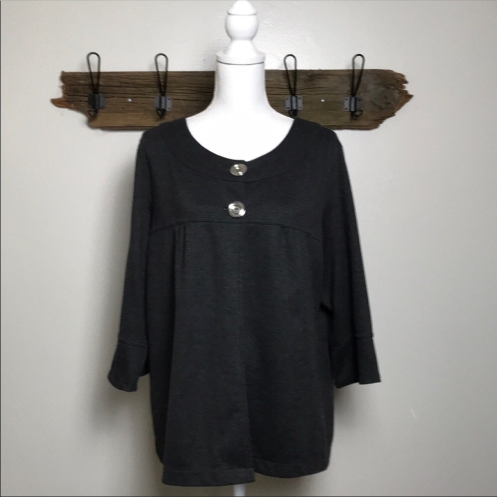 Avenue Jacket Two Button Gray Baby Doll Style